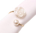 Luxe Rose Pearl Napkin Ring