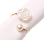 Luxe Rose Pearl Napkin Ring