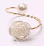 Luxe Rose Pearl Napkin Ring