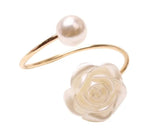 Luxe Rose Pearl Napkin Ring