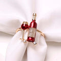 Wine & Dine Napkin Ring