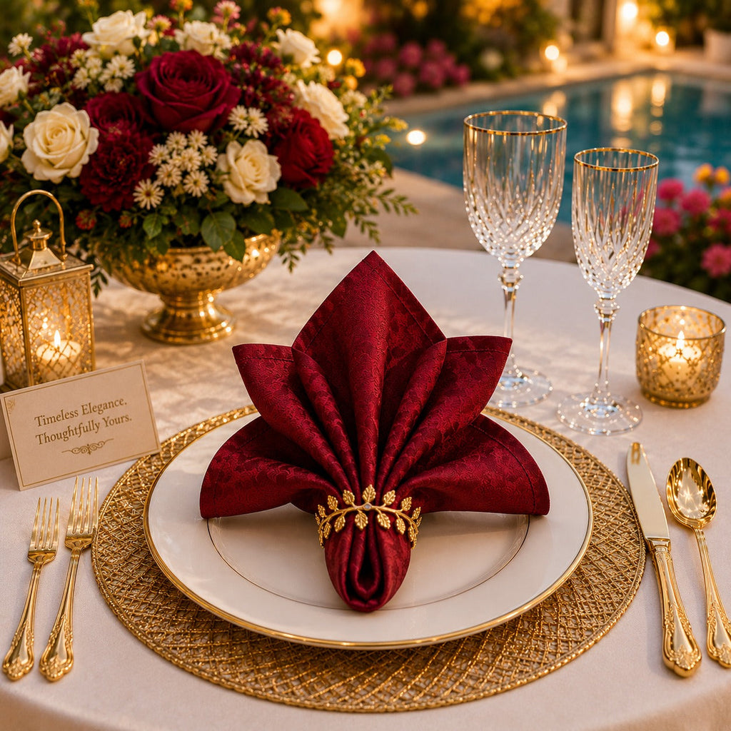 Crimson Lotus Napkin