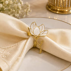 Lotus Pearl Elegance Napkin Ring