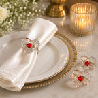 Ruby Heart Royale Napkin Ring