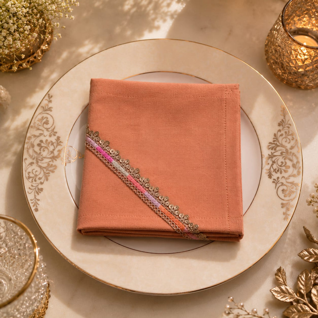 Peach Petal Luxe Napkin