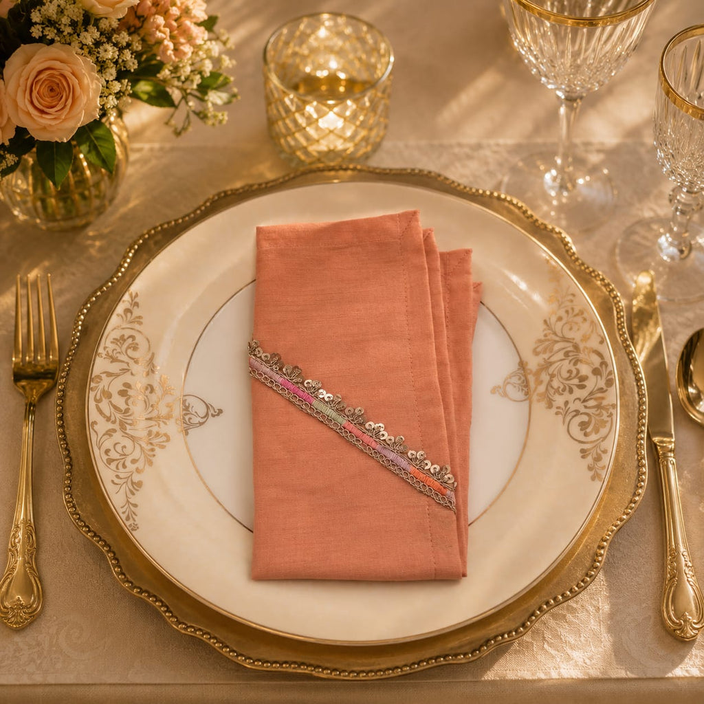 Peach Petal Luxe Napkin