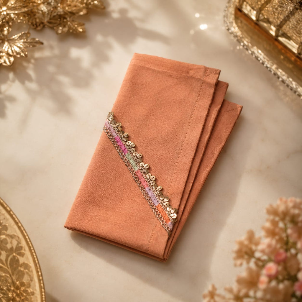 Peach Petal Luxe Napkin