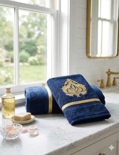 Midnight Crest Towel
