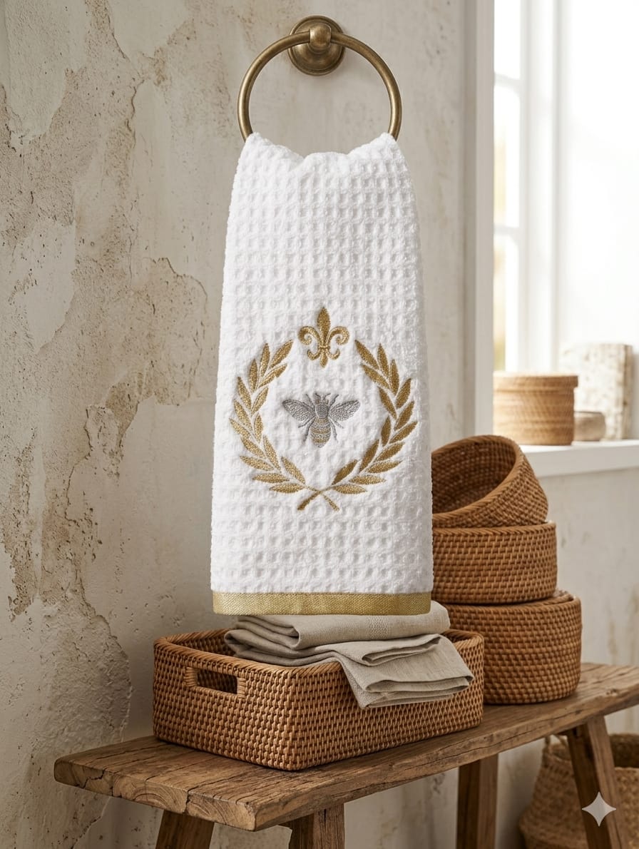 Royal Bee Crest Towel