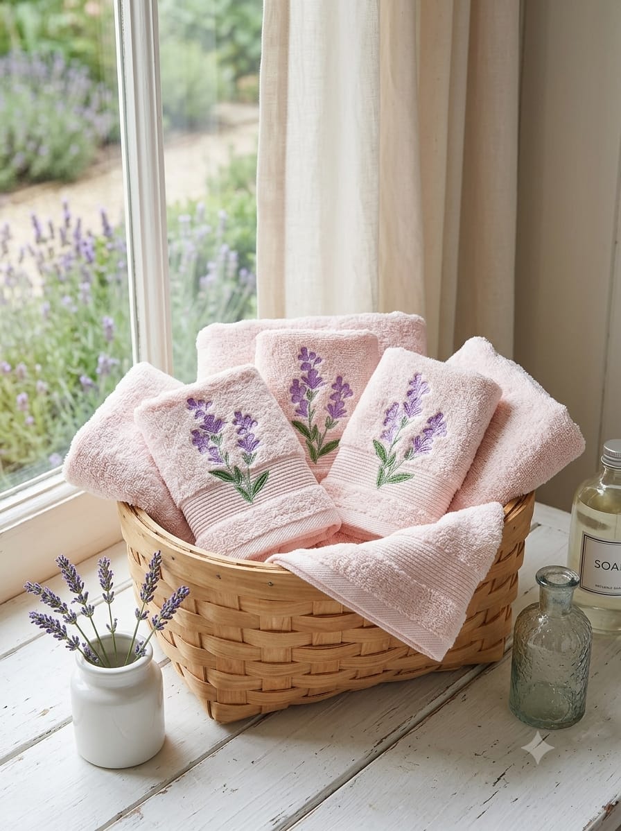 Lavender Blush Towels
