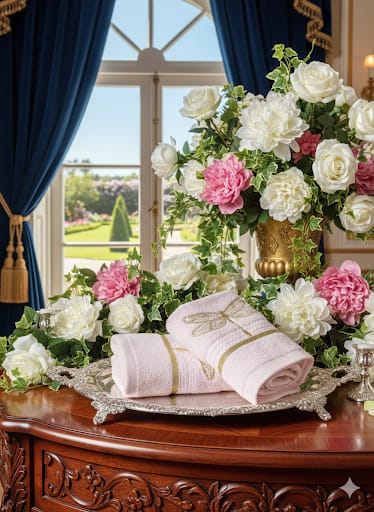 Blush Libellule Towel Set