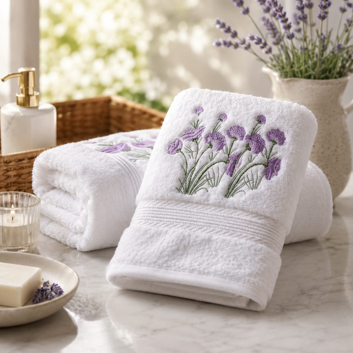 Lavender Meadow Towel