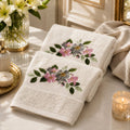Eternal Bloom Embroidered Towel