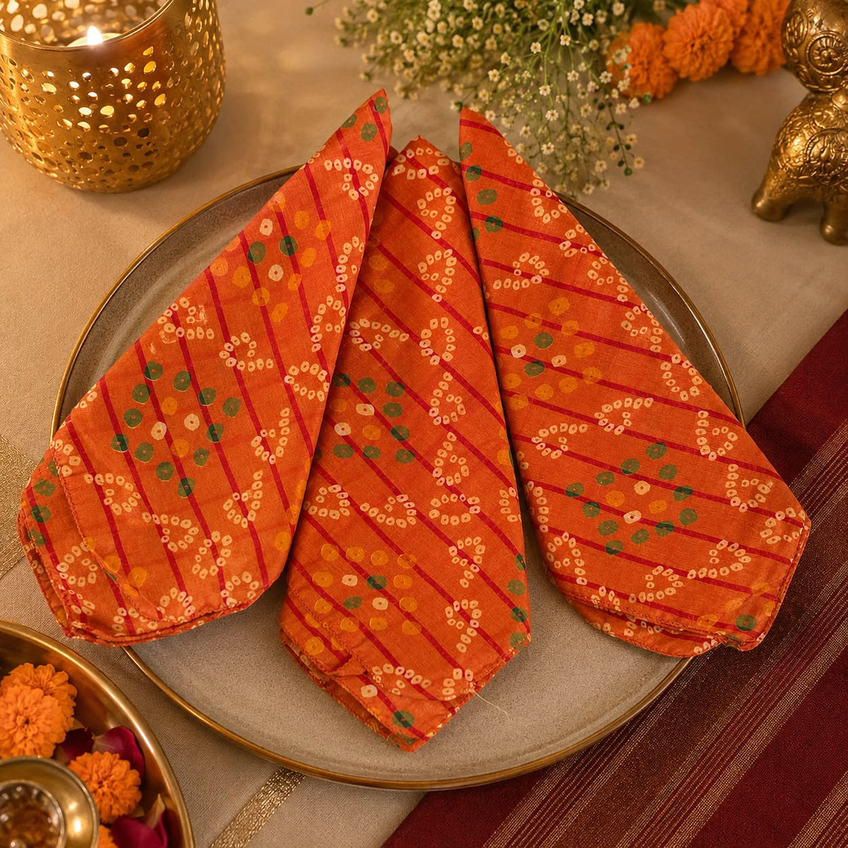 Festive Bandhani Charm Napkins