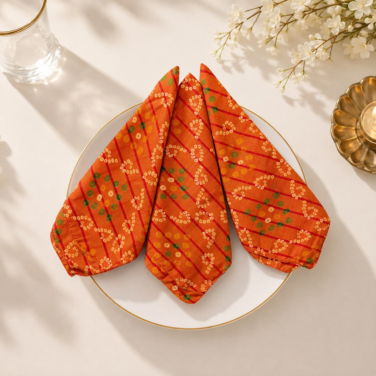 Festive Bandhani Charm Napkins