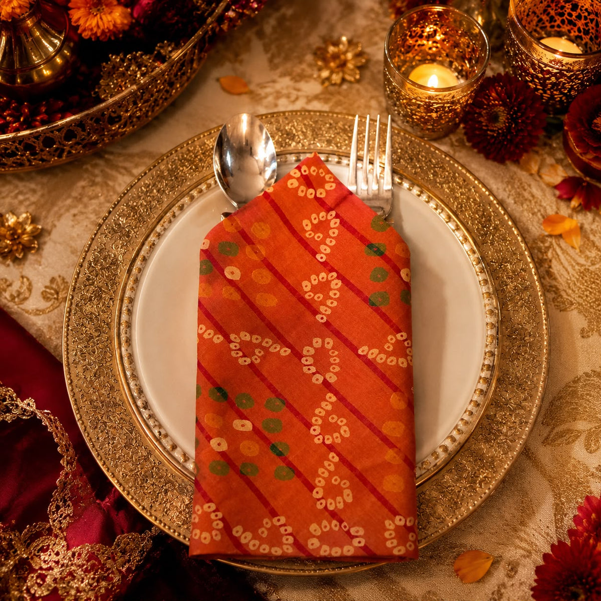 Festive Bandhani Charm Napkins