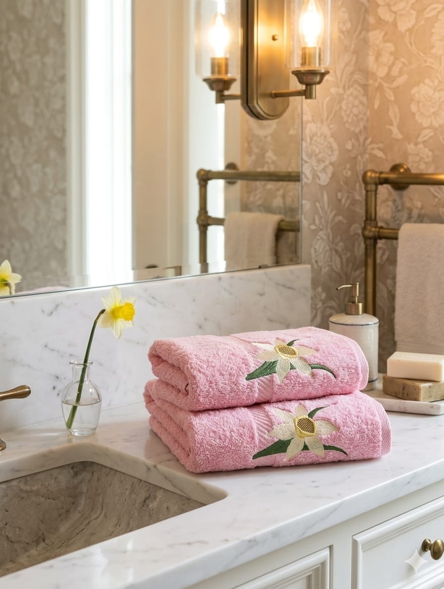 Maison Daffodil Embroidered Towel Set