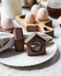 Wooden House Napkin Ring