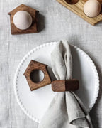 Wooden House Napkin Ring